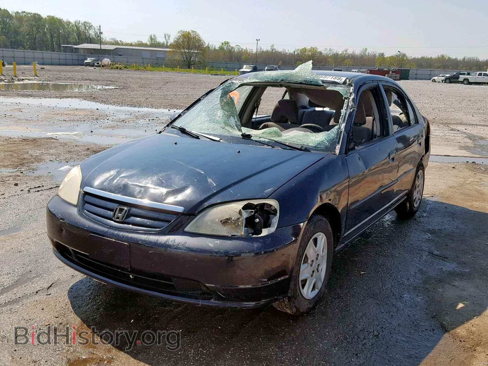 2003 HONDA CIVIC LX - VIN: 2HGES165X3H593473 - Фото 2