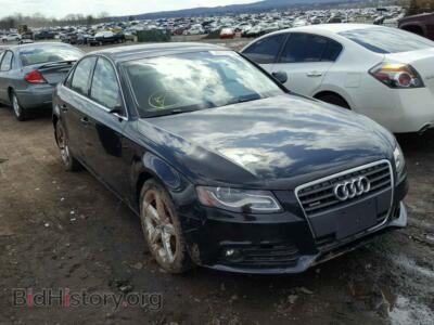 2012 Audi A4 A4 Premium, черный — VIN WAUDFAFL8CA089223, Copart