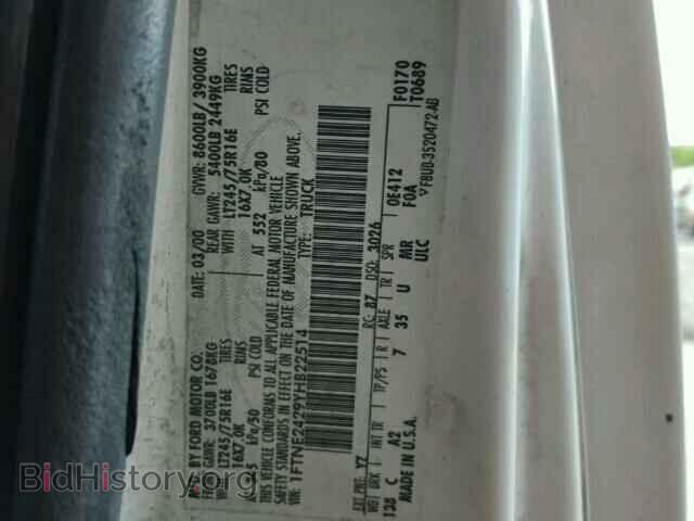 2000 FORD ECONOLINE - VIN: 1FTNE2429YHB22514 - Photo 10