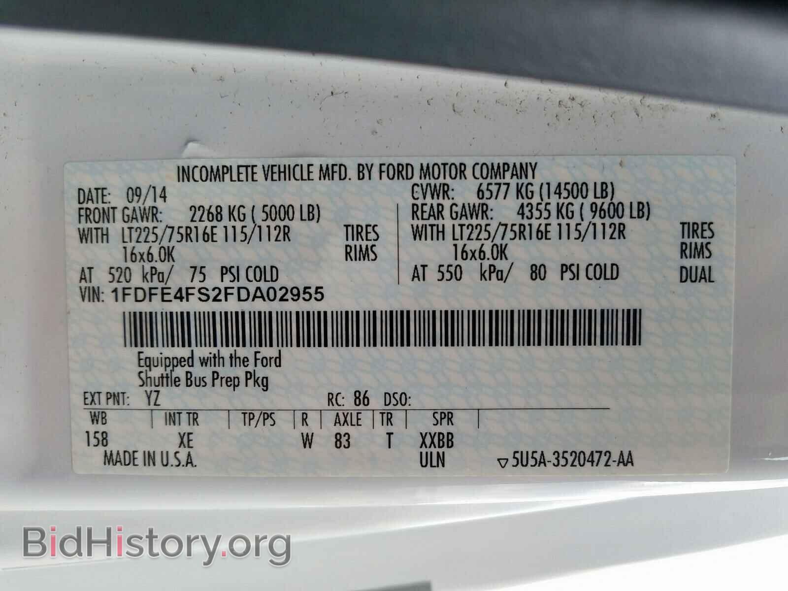 2015 FORD ECONOLINE - VIN: 1FDFE4FS2FDA02955 - Photo 10
