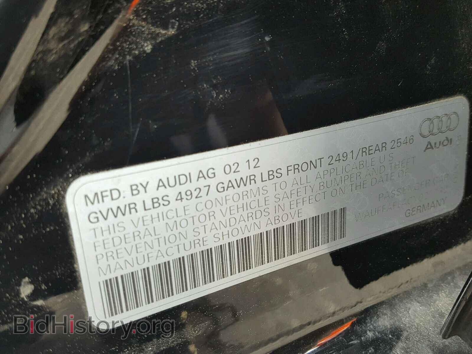 2012 AUDI A4 - VIN: WAUFFAFL4CN021132 - Фото 10