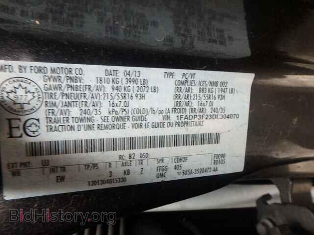 2013 FORD FOCUS - VIN: 1FADP3F23DL304070 - Photo 10