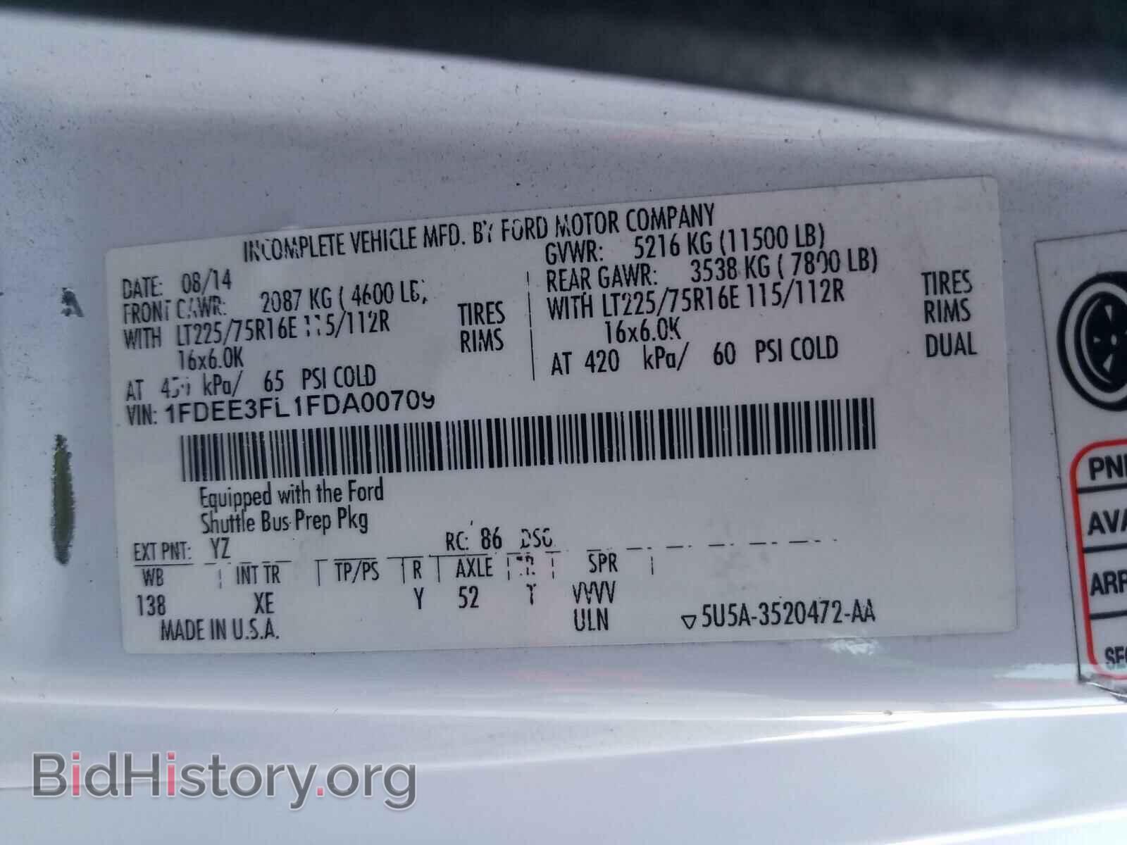 2015 FORD ECONOLINE - VIN: 1FDEE3FL1FDA00709 - Photo 10