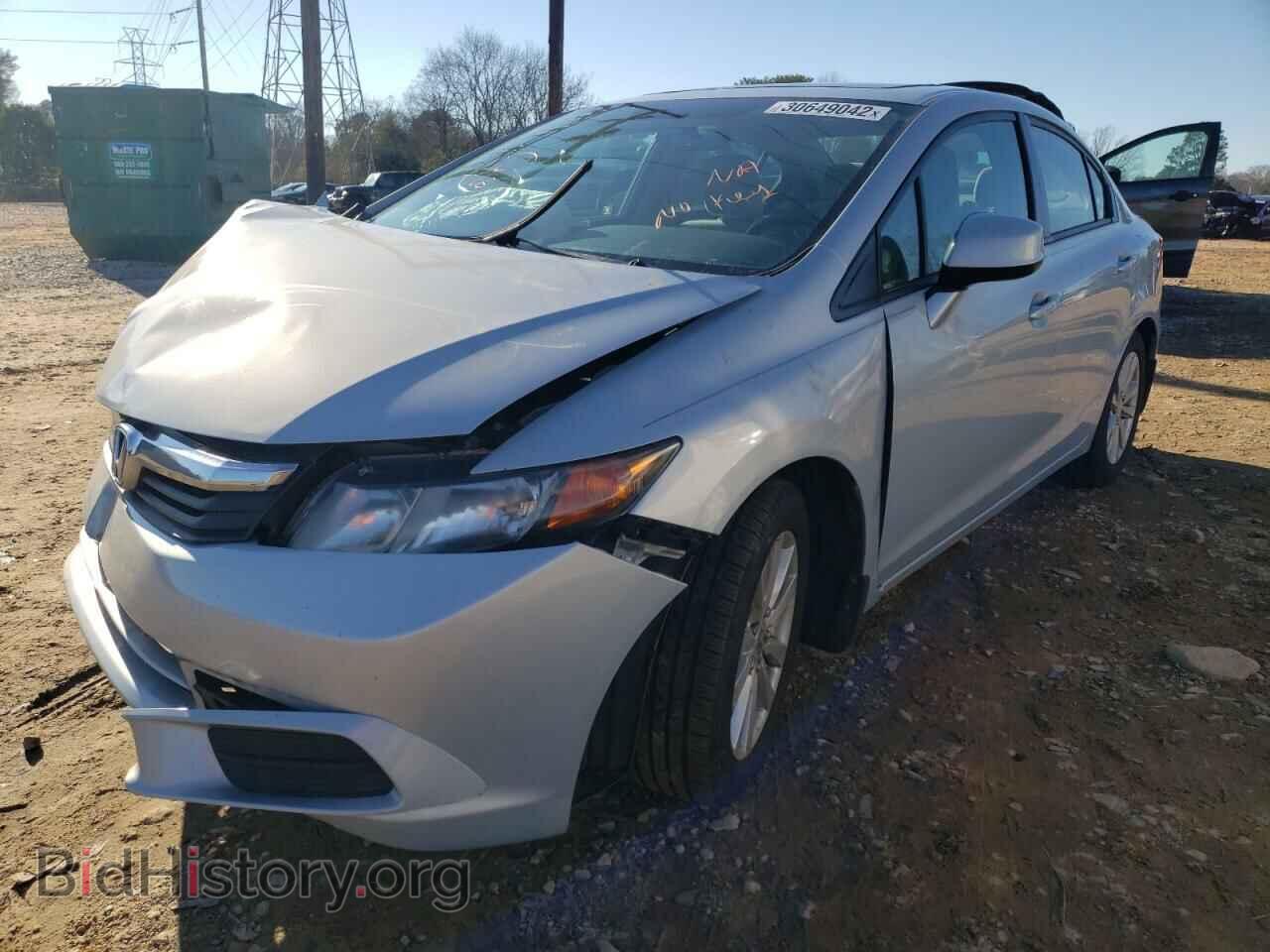 2012 HONDA CIVIC - VIN: 2HGFB2F83CH596865 - Фото 2