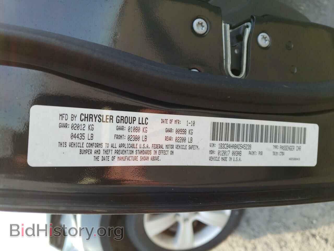 2010 DODGE CALIBER - VIN: 1B3CB4HA8AD545239 - Фото 10