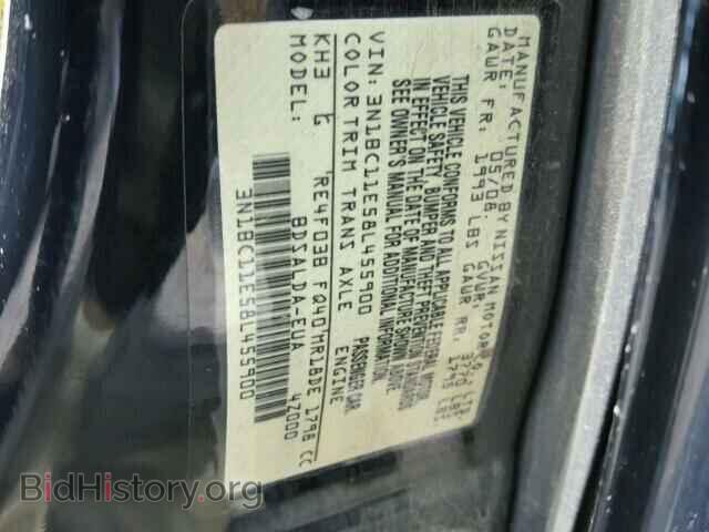 2008 NISSAN VERSA - VIN: 3N1BC11E58L455900 - Фото 10