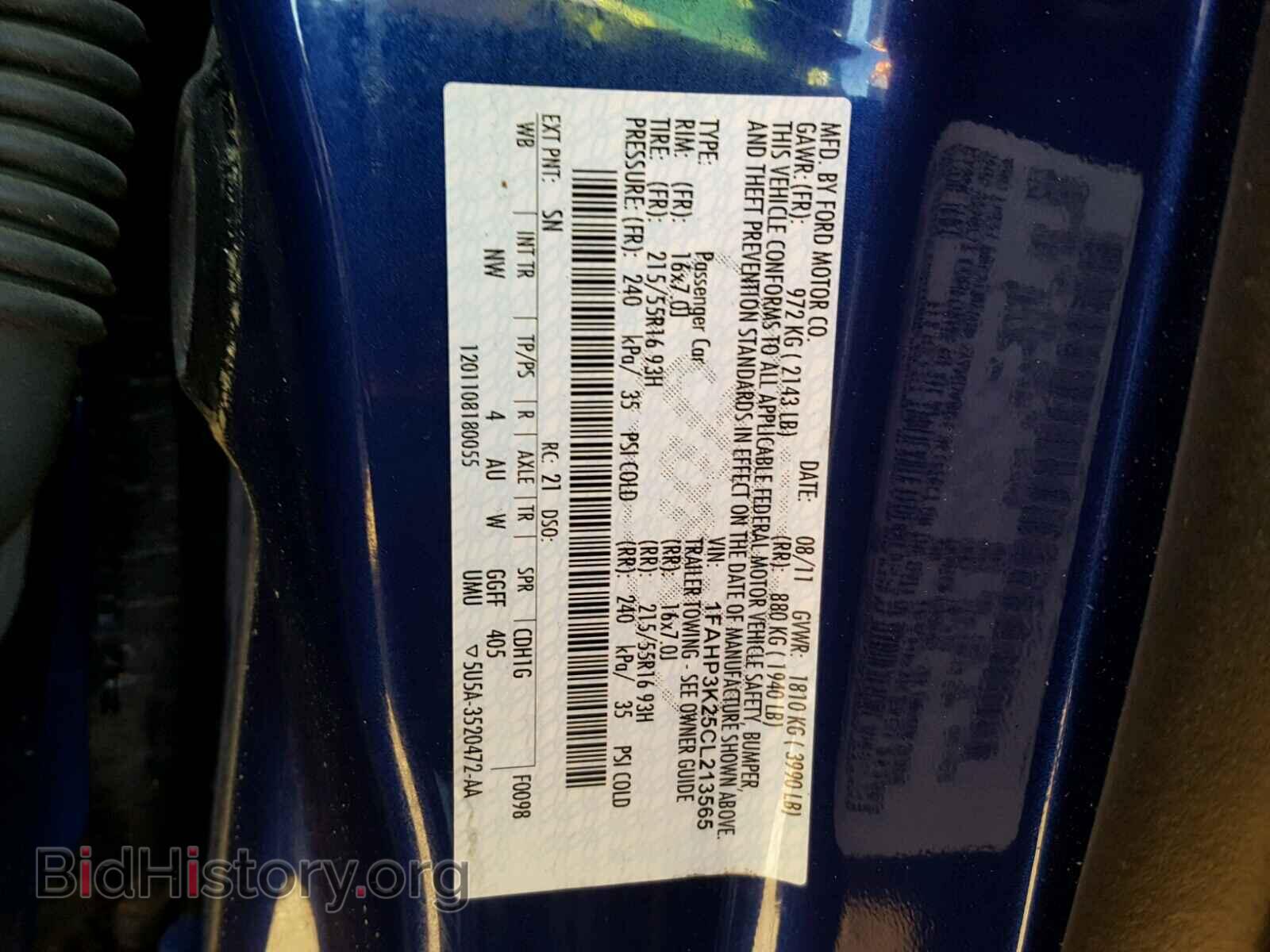 2012 FORD FOCUS - VIN: 1FAHP3K25CL213565 - Photo 10