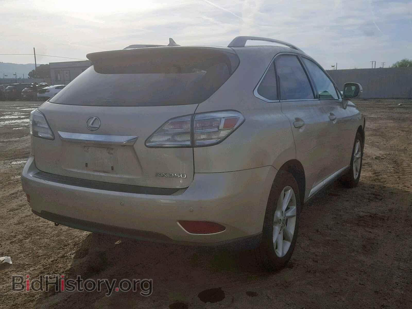 2012 LEXUS RX 350 - VIN: 2T2BK1BA2CC139678 - Фото 4