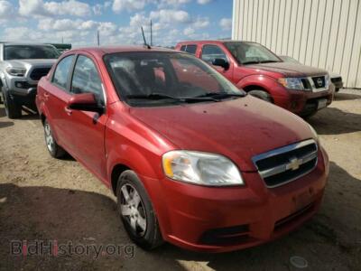 2009 Chevrolet AVEO Aveo LS, red — VIN KL1TD56E59B340299, Copart