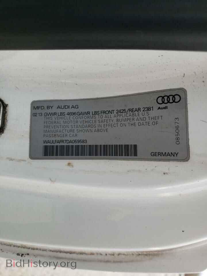 2013 AUDI A5 - VIN: WAULFAFR7DA059583 - Фото 10