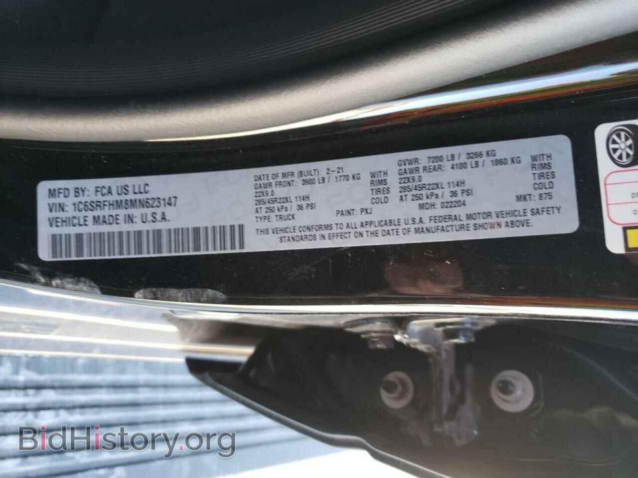 2021 RAM 1500 - VIN: 1C6SRFHM8MN623147 - Photo 10