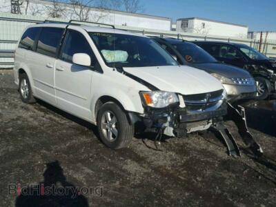 2011 Dodge CARAVAN Grand Cara, white — VIN 2D4RN5DG1BR689362, Copart
