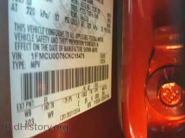 2012 FORD ESCAPE - VIN: 1FMCU0D76CKC15475 - Photo 10