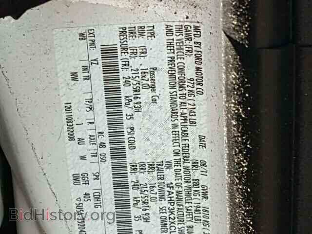2012 FORD FOCUS - VIN: 1FAHP3K2XCL234394 - Photo 10