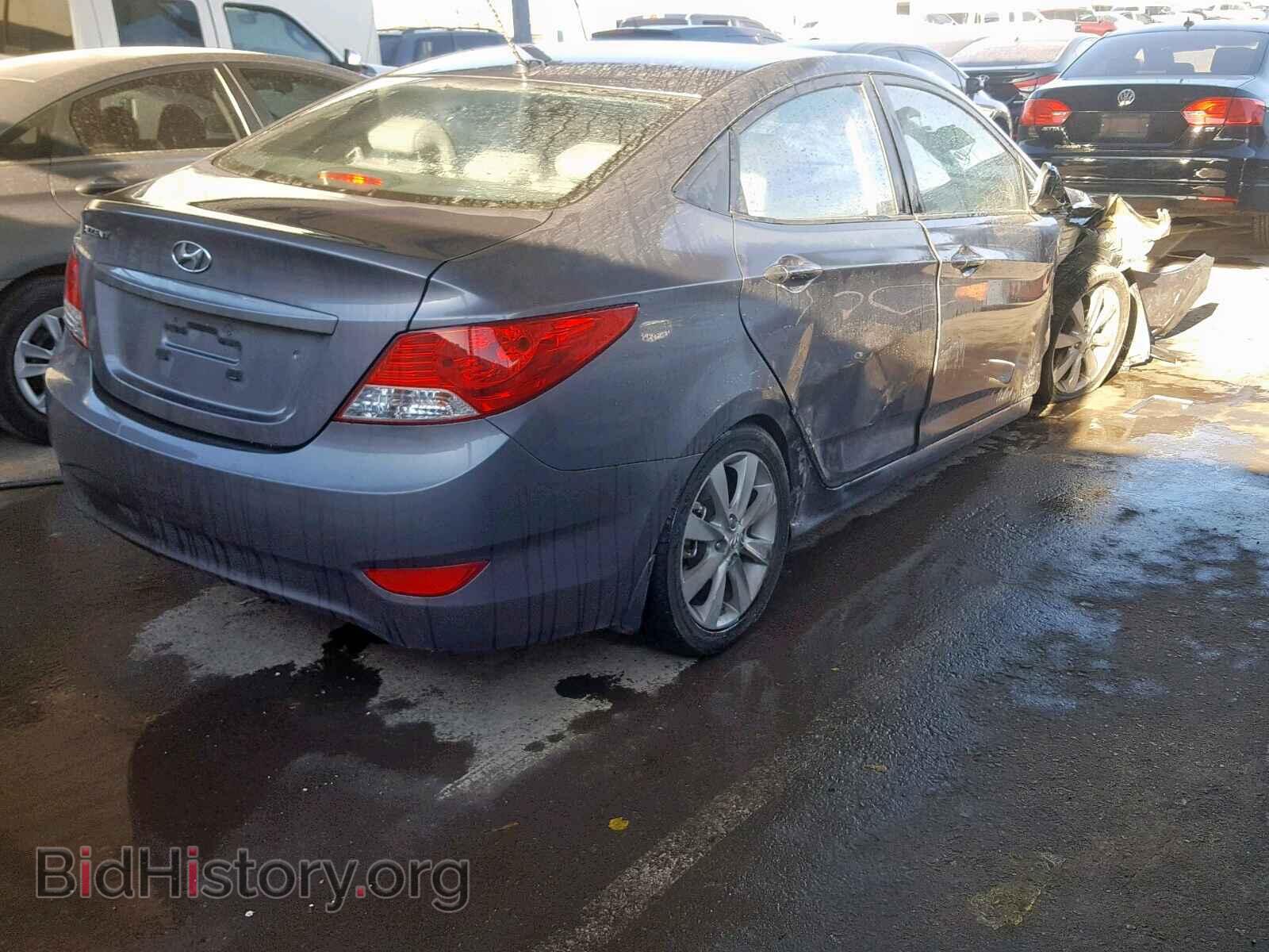 2014 HYUNDAI ACCENT - VIN: KMHCU4AEXEU762508 - Фото 4