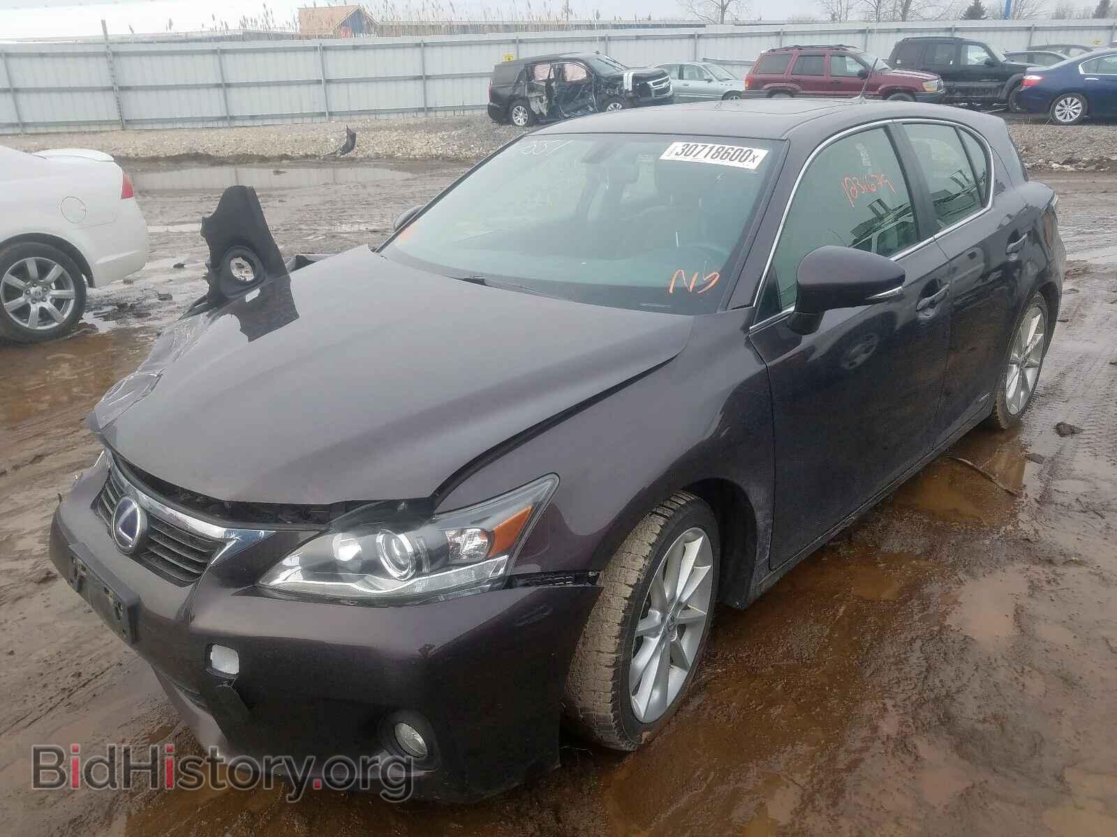 2012 LEXUS CT 200 - VIN: JTHKD5BHXC2104614 - Фото 2