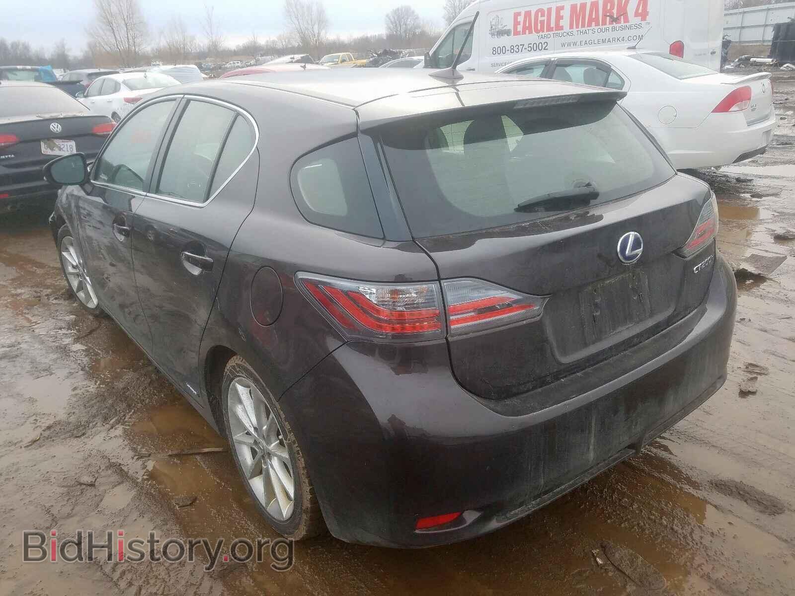2012 LEXUS CT 200 - VIN: JTHKD5BHXC2104614 - Фото 3