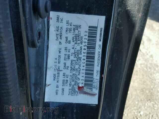 2003 MITSUBISHI ECLIPSE - VIN: 4A3AC34G03E059252 - Photo 10
