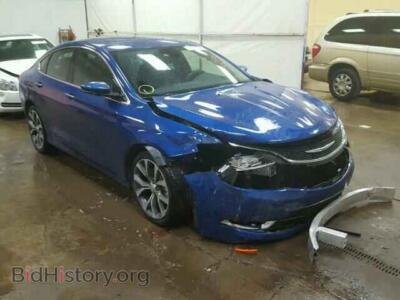 2015 Chrysler 200, blue — VIN 1C3CCCCBXFN560286, Copart