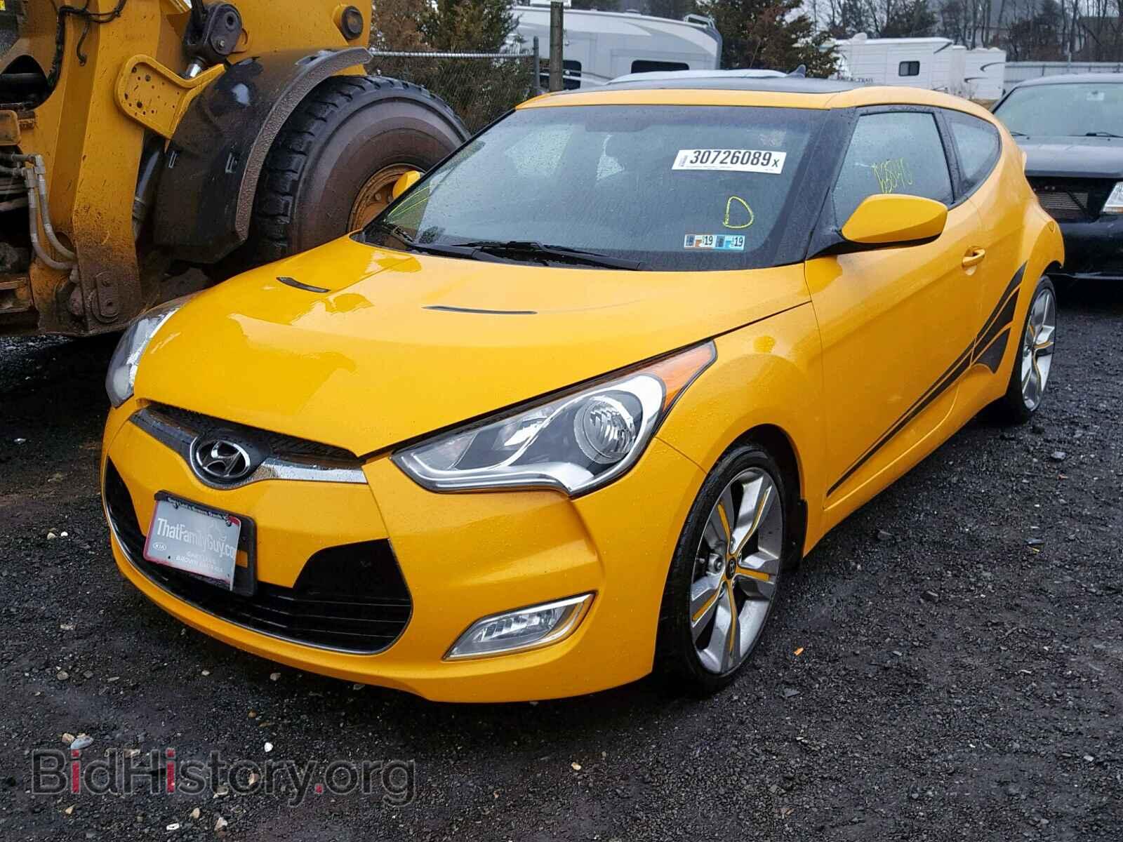 2013 HYUNDAI VELOSTER - VIN: KMHTC6ADXDU142763 - Фото 2