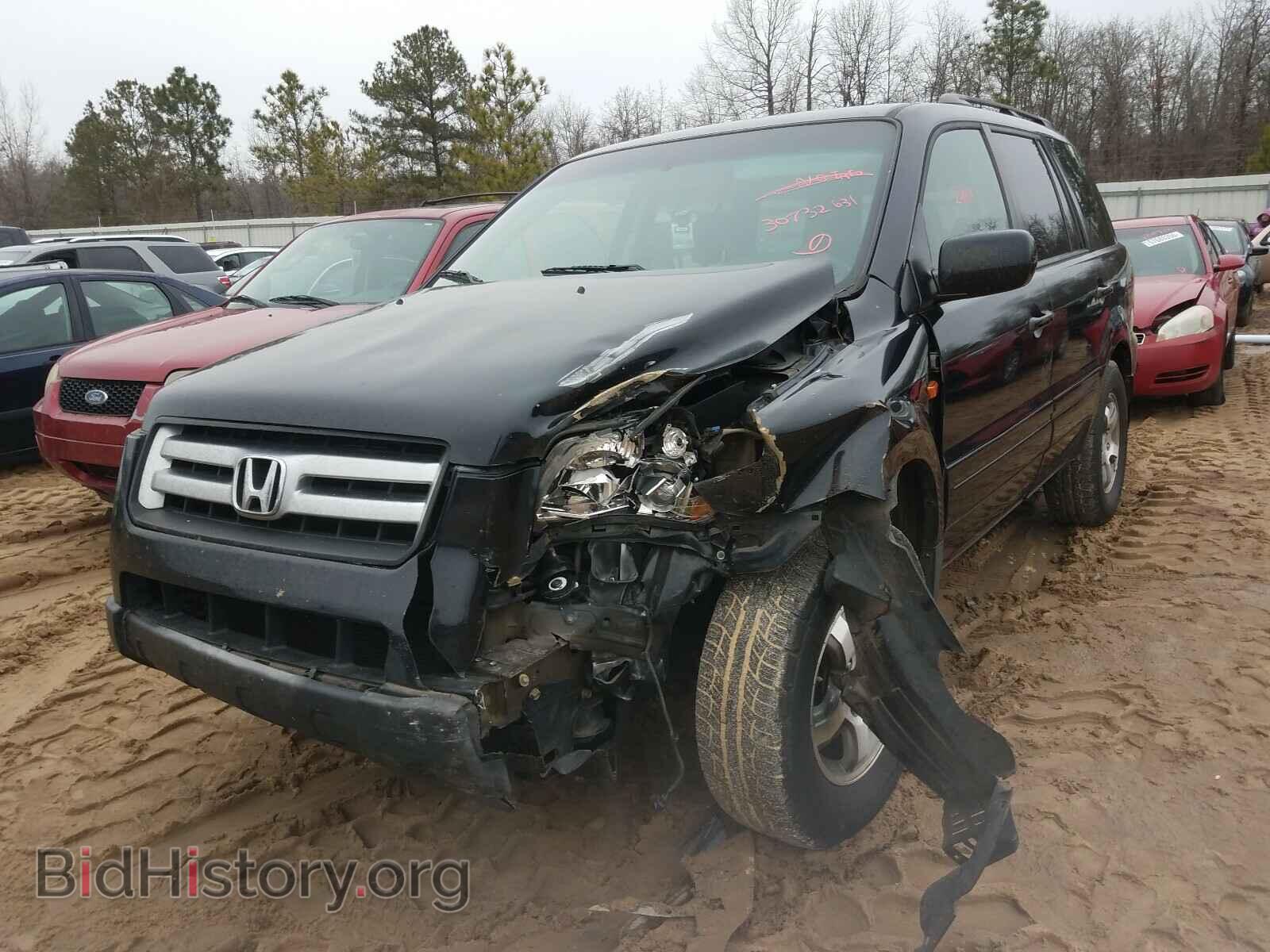 2006 HONDA PILOT - VIN: 5FNYF28406B006251 - Фото 2