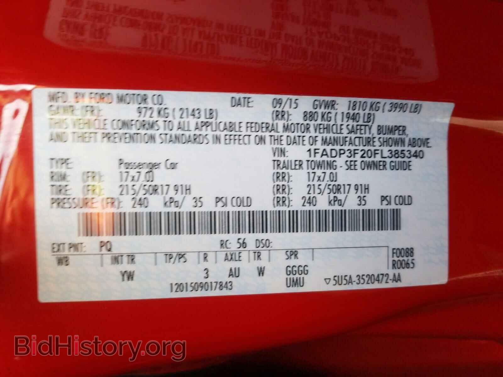 2015 FORD FOCUS - VIN: 1FADP3F20FL385340 - Photo 10
