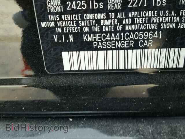 2012 HYUNDAI SONATA - VIN: KMHEC4A41CA059641 - Фото 10