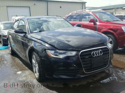 2012 Audi A6 A6 Premium, черный — VIN WAUGGAFC0CN152169, Copart