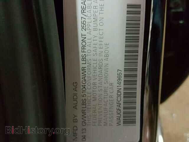 2013 AUDI A6 - VIN: WAUGFAFC3DN149657 - Photo 10