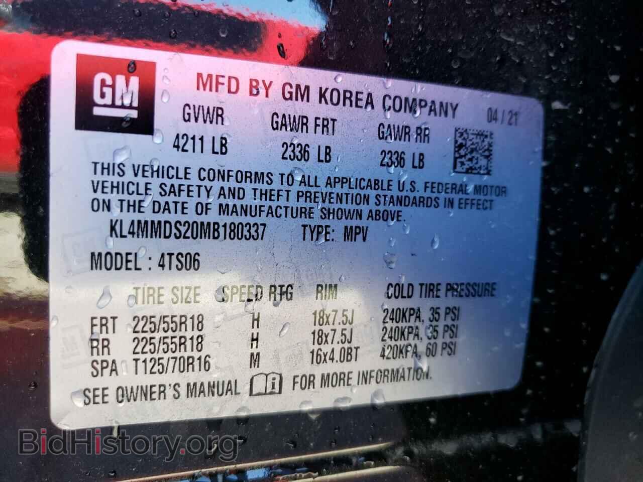 2021 BUICK ENCORE - VIN: KL4MMDS20MB180337 - Photo 10