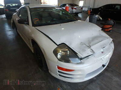 2001 Mitsubishi ECLIPSE Eclipse GT, white — VIN 4A3AC84H21E047462, Copart