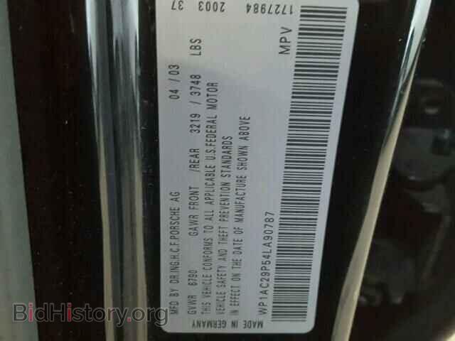 2004 PORSCHE CAYENNE TU - VIN: WP1AC29P54LA90787 - Фото 10