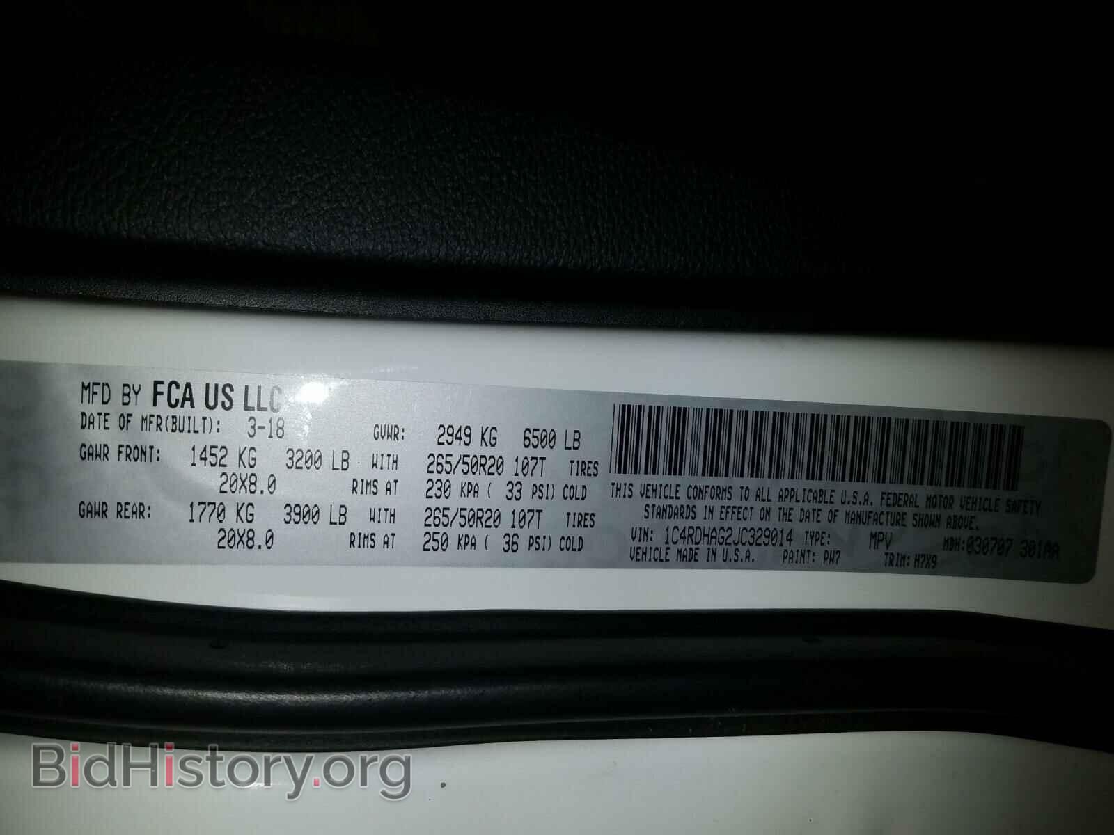 2018 DODGE DURANGO - VIN: 1C4RDHAG2JC329014 - Фото 10