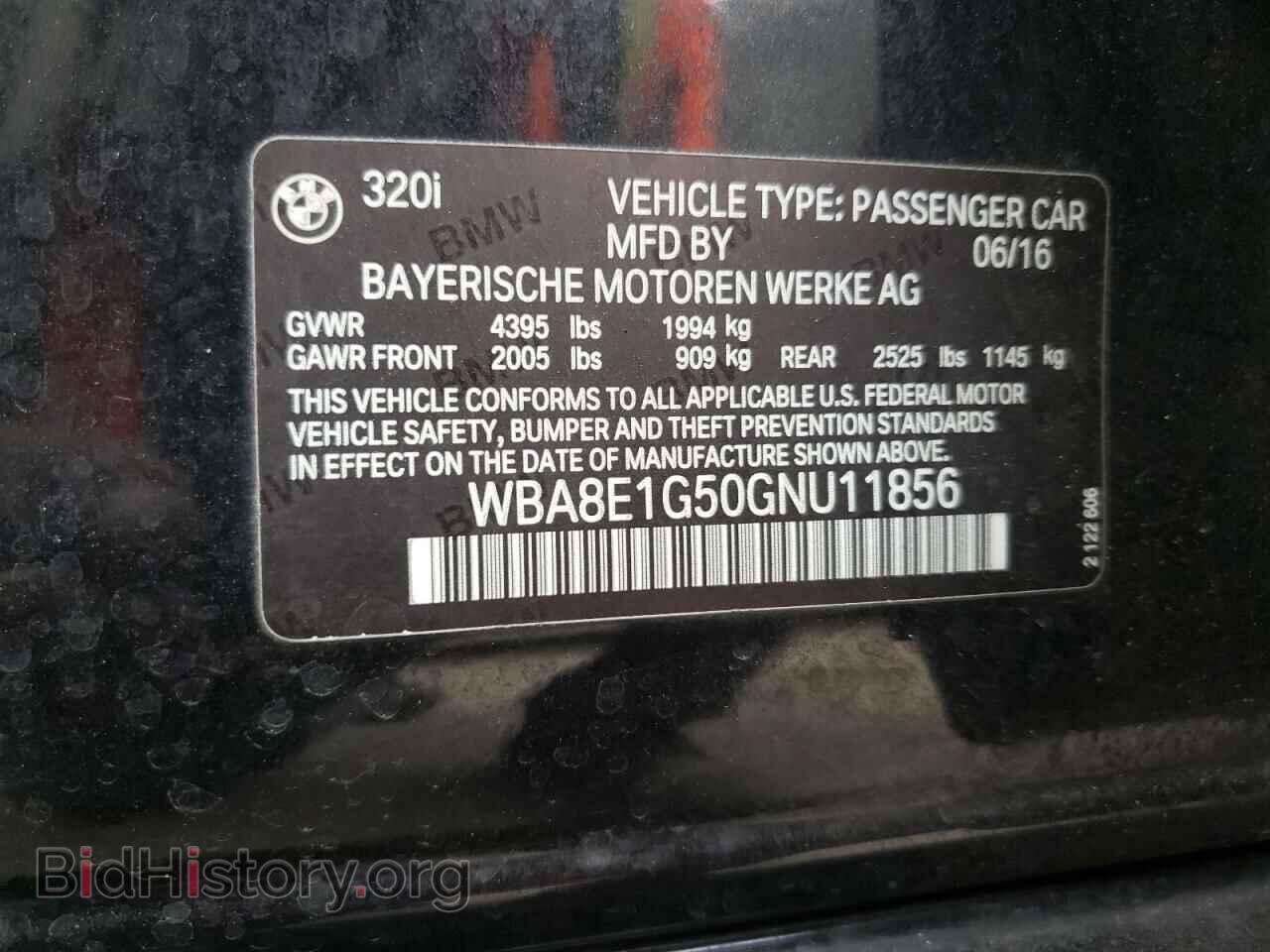 2016 BMW 3 SERIES - VIN: WBA8E1G50GNU11856 - Фото 10