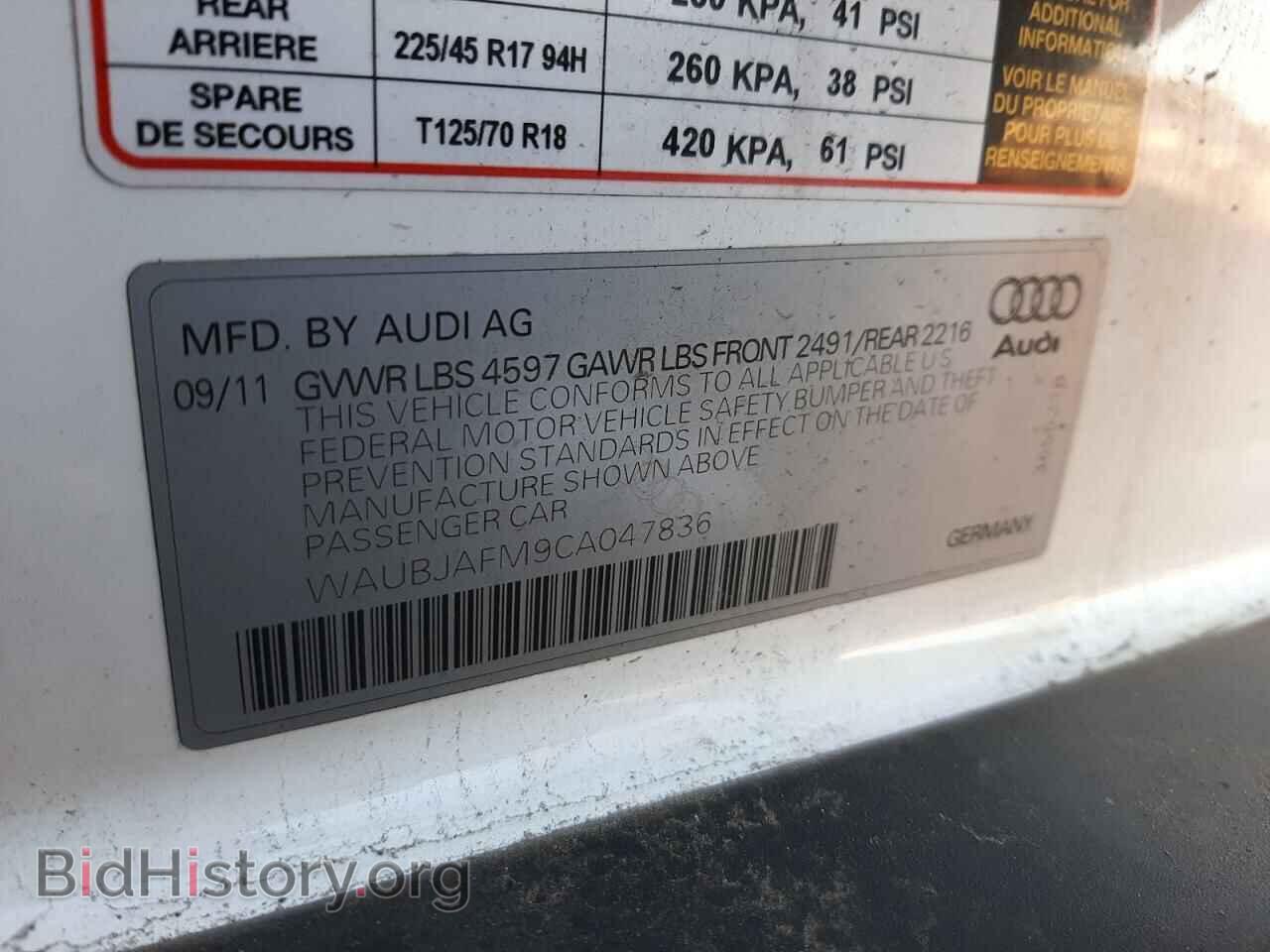 2012 AUDI A3 - VIN: WAUBJAFM9CA047836 - Photo 10