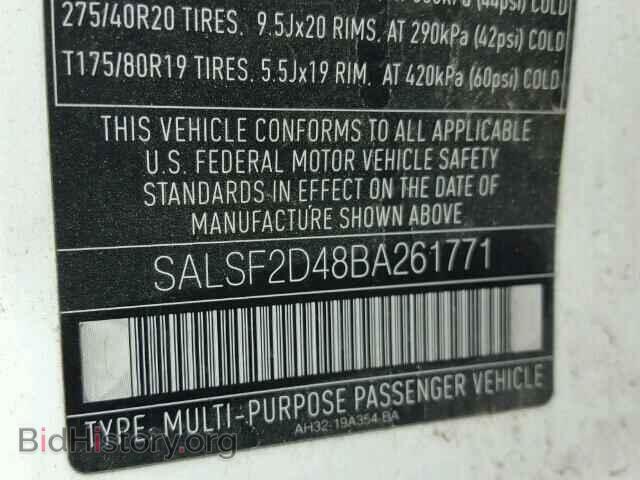 2011 LAND ROVER RANGEROVER - VIN: SALSF2D48BA261771 - Фото 10