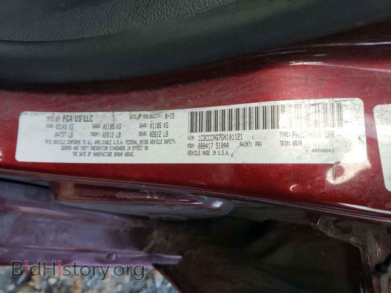 2016 CHRYSLER 200 - VIN: 1C3CCCAG7GN101121 - Photo 10
