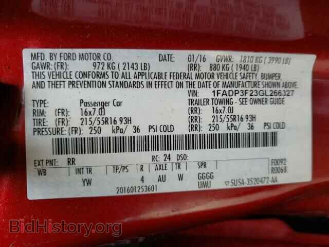 2016 FORD FOCUS - VIN: 1FADP3F23GL266327 - Photo 10