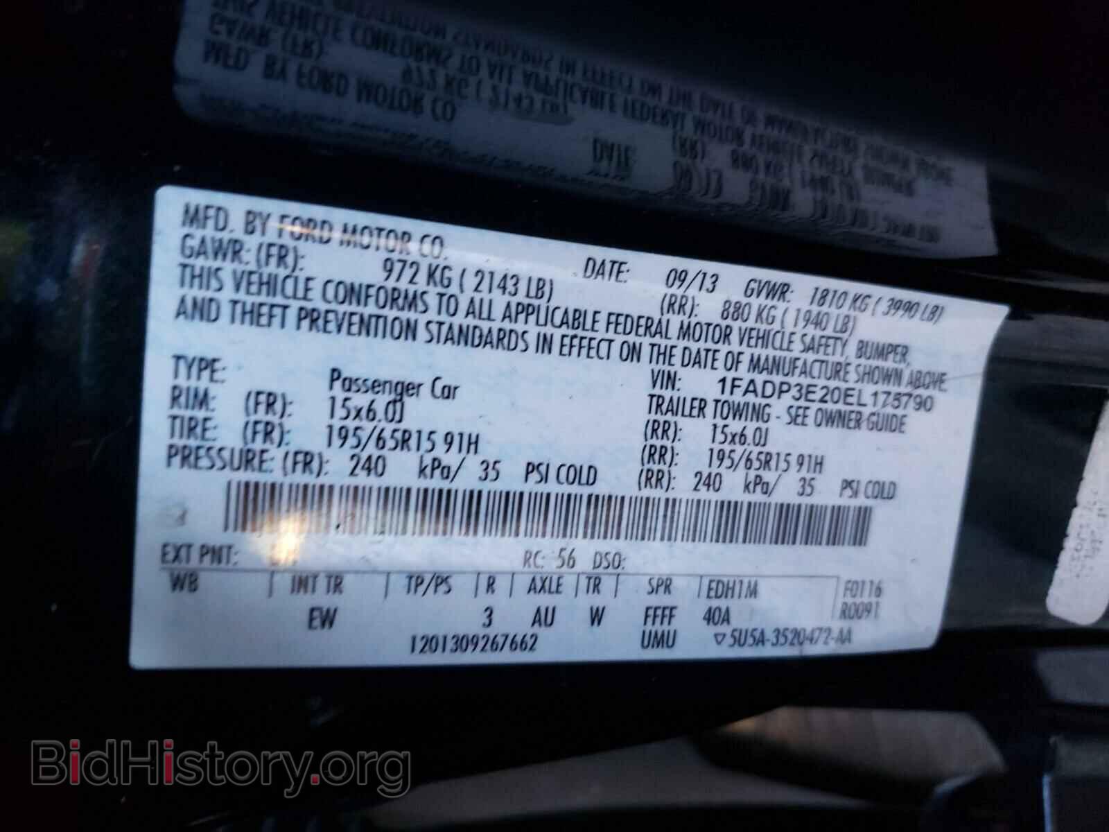 2014 FORD FOCUS - VIN: 1FADP3E20EL175790 - Photo 10