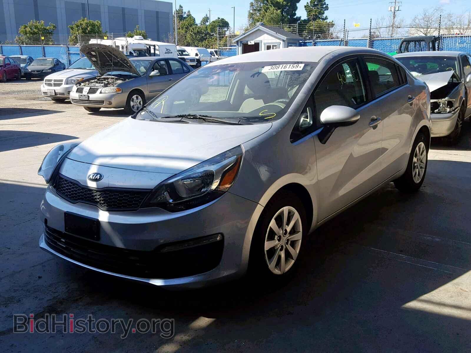 2016 KIA RIO - VIN: KNADM4A39G6595215 - Фото 2
