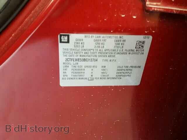 2011 GMC TERRAIN - VIN: 2CTFLWE50B6313704 - Photo 10