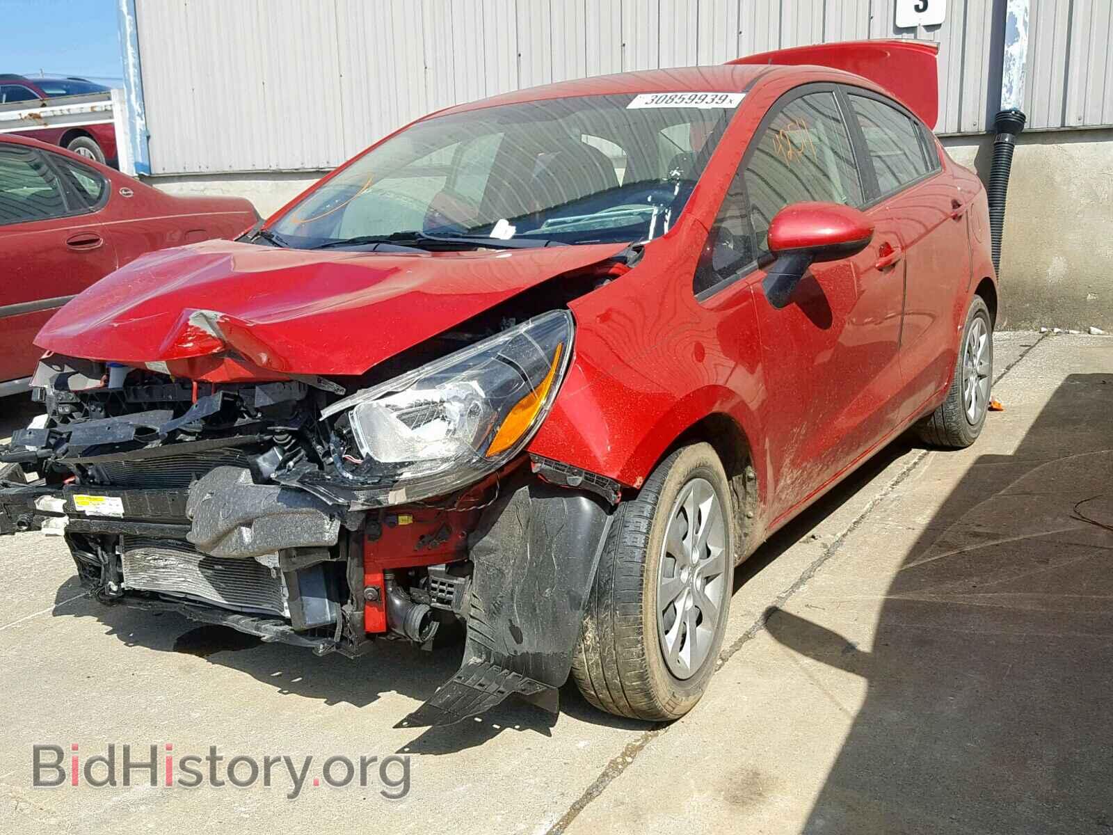 2014 KIA RIO - VIN: KNADM4A34E6367698 - Фото 2
