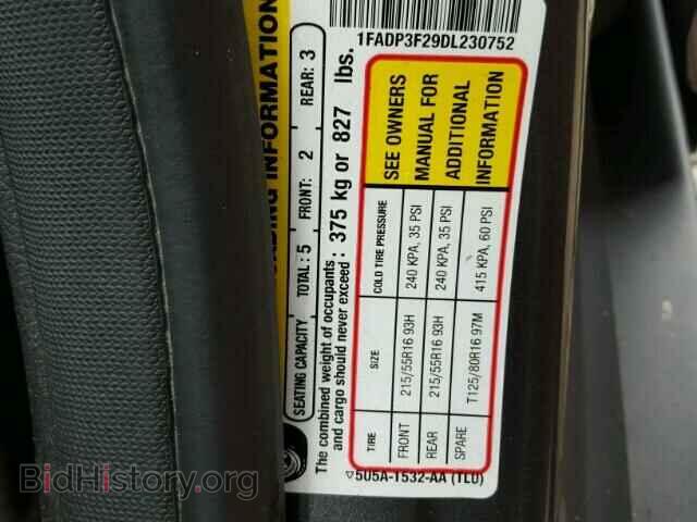 2013 FORD FOCUS - VIN: 1FADP3F29DL230752 - Photo 10