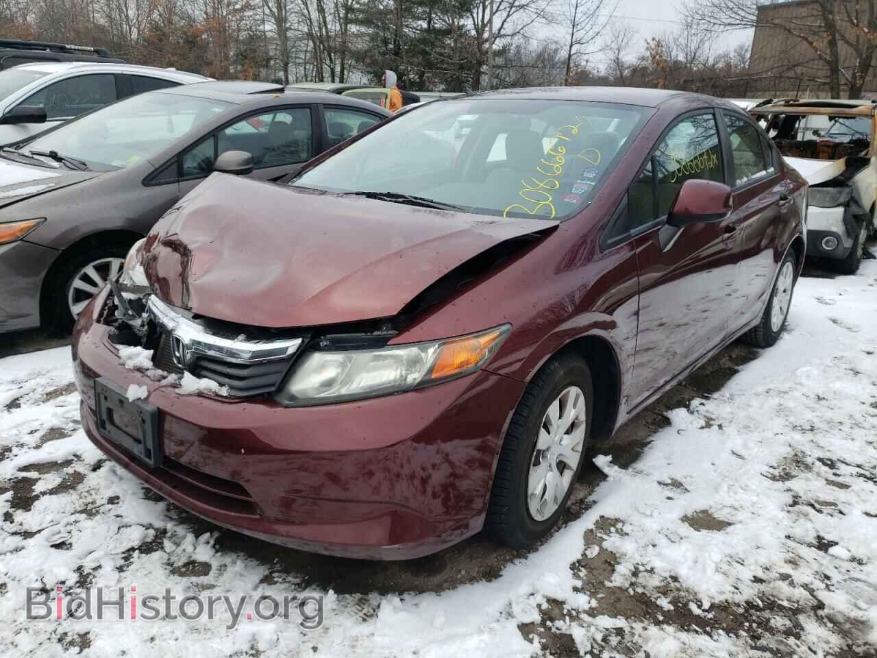 2012 HONDA CIVIC - VIN: 2HGFB2F56CH567852 - Фото 2