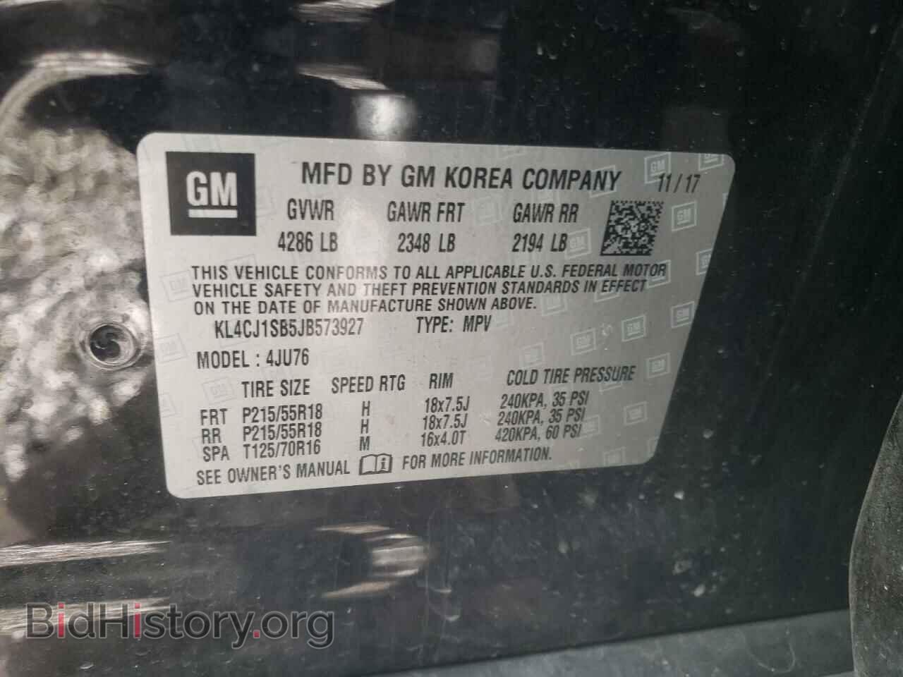 2018 BUICK ENCORE - VIN: KL4CJ1SB5JB573927 - Фото 10