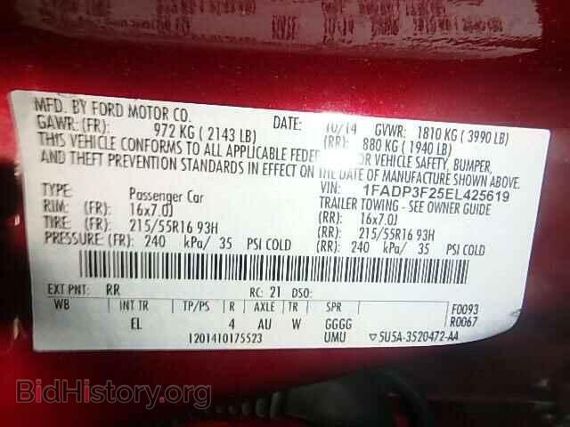 2014 FORD FOCUS - VIN: 1FADP3F25EL425619 - Photo 10
