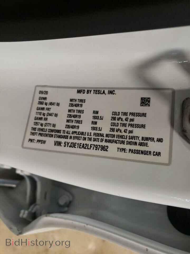 2020 TESLA MODEL 3 - VIN: 5YJ3E1EA2LF797962 - Photo 10