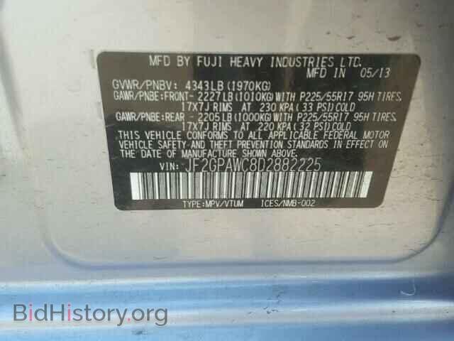2013 SUBARU XV - VIN: JF2GPAWC8D2882225 - Фото 10
