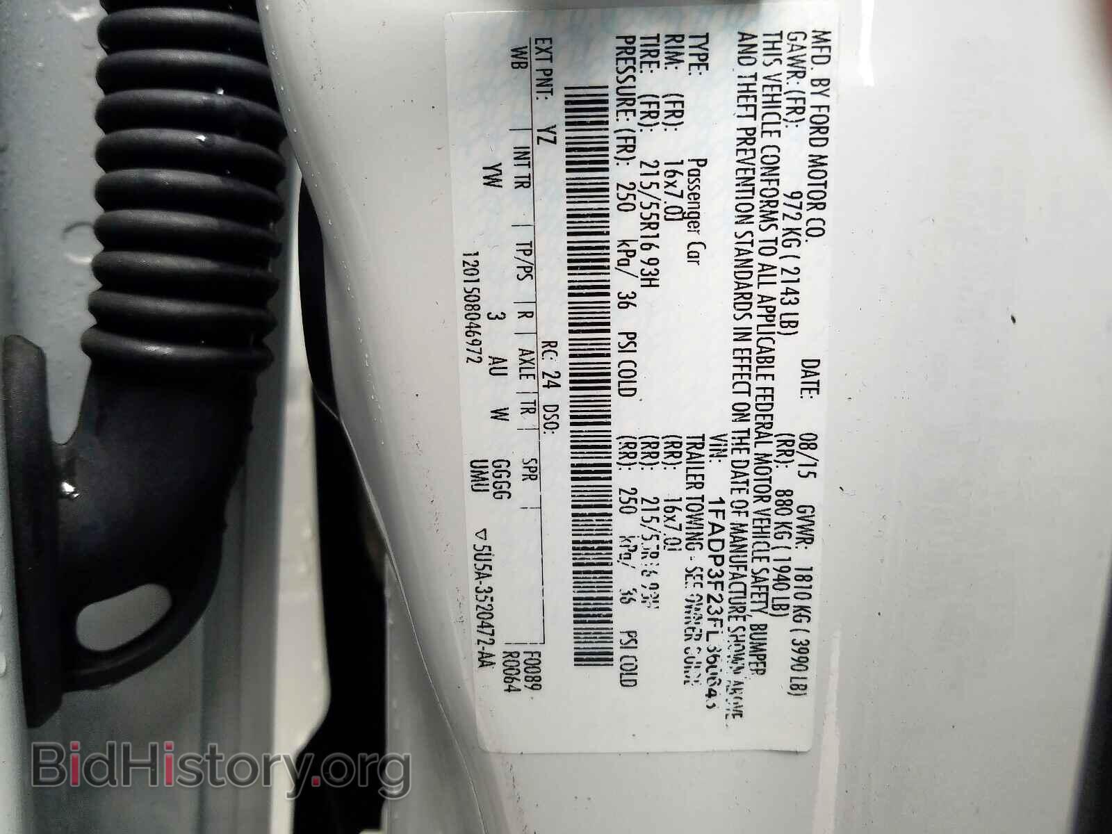 2015 FORD FOCUS - VIN: 1FADP3F23FL360643 - Фото 10