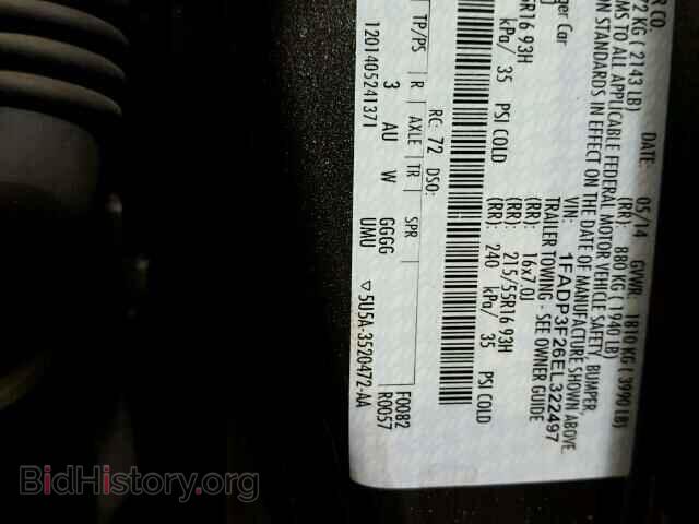2014 FORD FOCUS - VIN: 1FADP3F26EL322497 - Photo 10